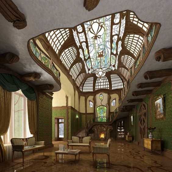 art nouveau design interior